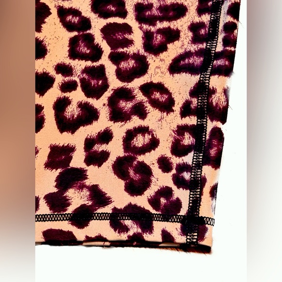 Good American Cheetah Core Strength High Waist Leggings GA Size 4 (XL) - Picture 9 of 10